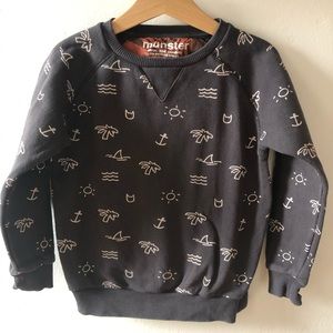 Munster Slate Gray Sweatshirt Boat Motif